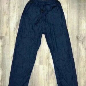 Vintage Cabelas Wind Pants Blue Nylon Rain Waterproof Hunting Fishing Size M